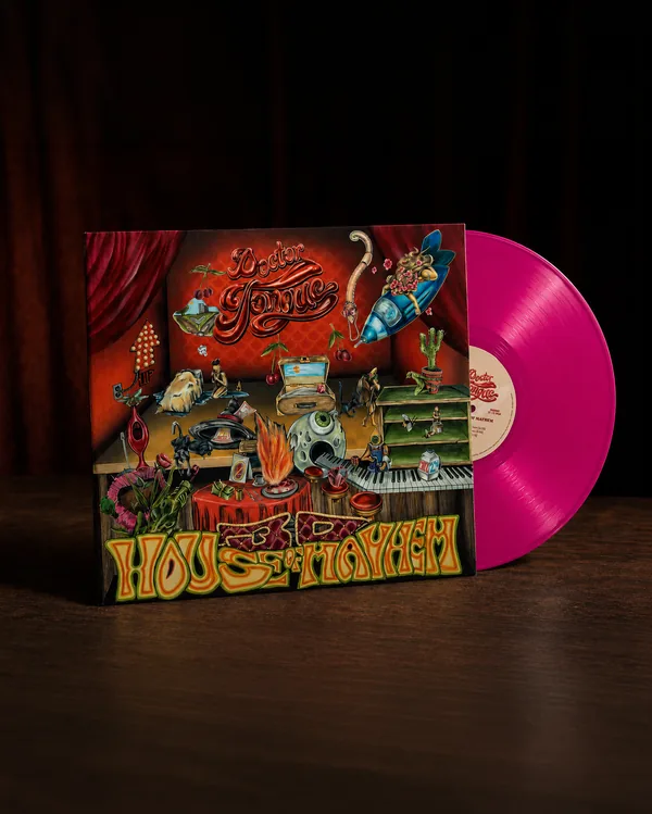 Doctor Tongue signed 180g vinyl LP of 3D House Of Mayhem